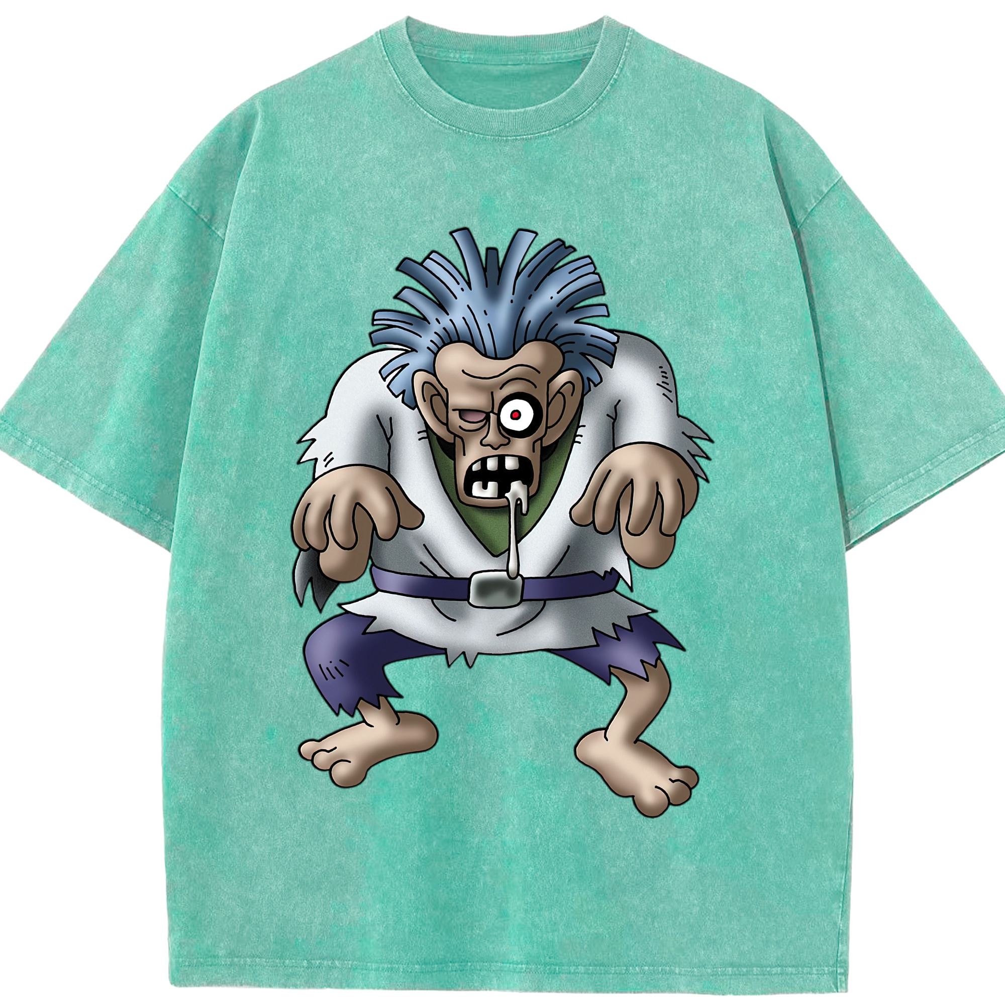 （画像用） ドラゴンクエスト Doragon Kuesuto Dragon Quest 綿100% ヴィンテージ風 半袖Tシャツ（フロントプリント）